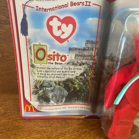 TY BEANIE BABIES 1999 Osito Mexico Bear - Picture 2 of 3